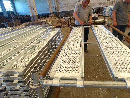 China Pregalvanized aluminum scaffold planks boards for Ringlock Scaffolding supplier